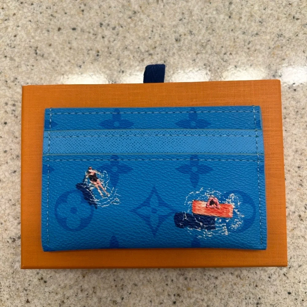 Louis Vuitton Blue Lagoon Card Holder - Picture 2 of 3